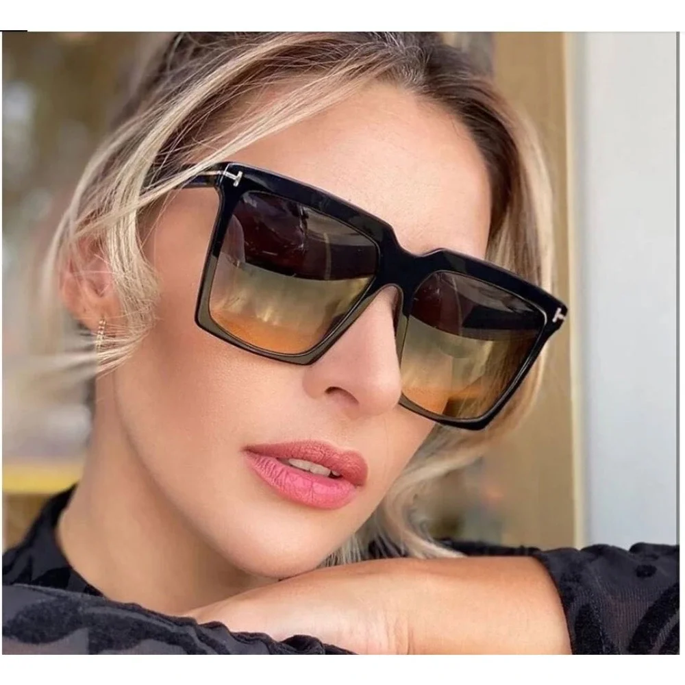 Style Sunglasses Oversized Square‎ Frame Fashion Shades